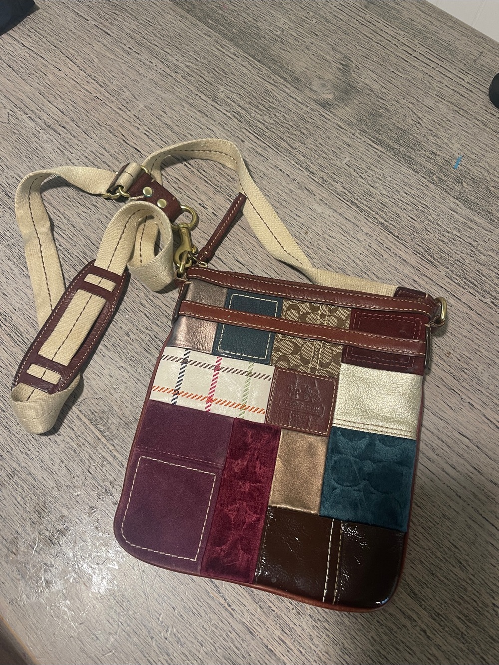 Coach Rare Limited Edition Swingpack Patchwork Crossbody